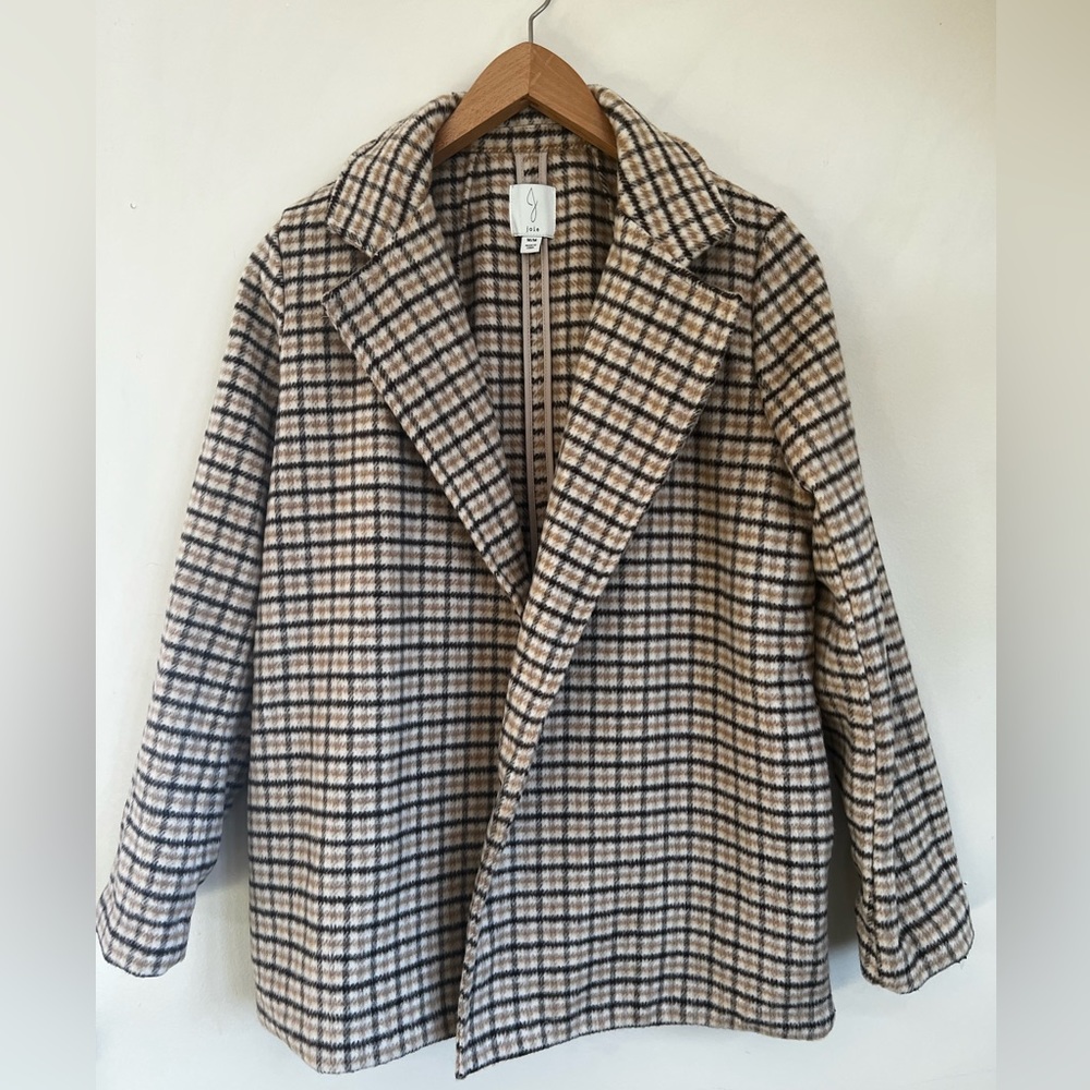 Joie Plaid Coat
